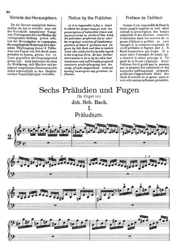 Six préludes et fugues Partitions gratuites